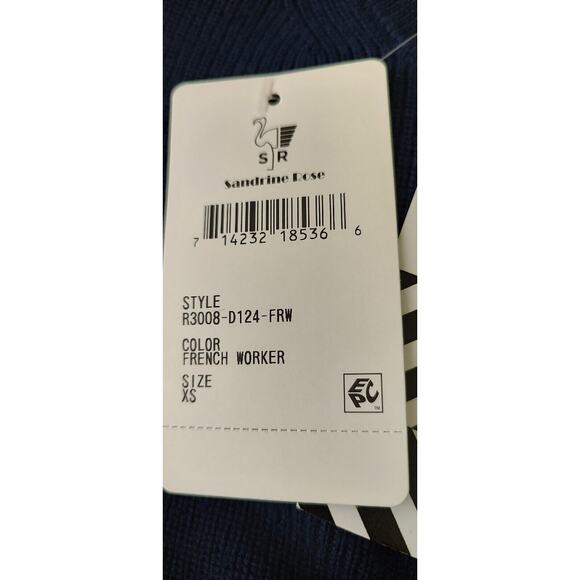 NEW Sandrine Rose French Worker XS Comfy Oversized Sweater Tropical Free People - Picture 6 of 14